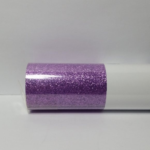 Iron On Vinyl Amethyst Glitter Purple - Picture 6 of 7